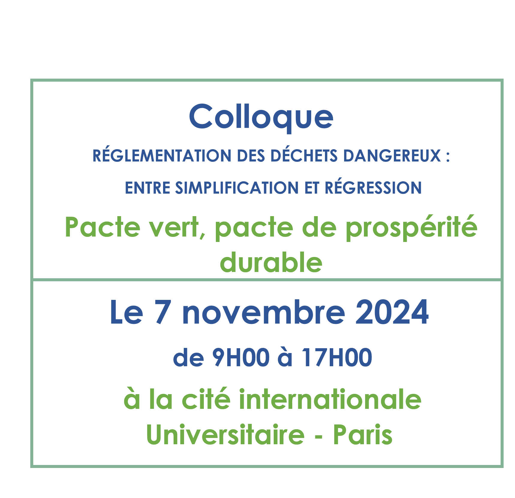 Colloque SYPRED 7/11 – Mise à jour du Programme